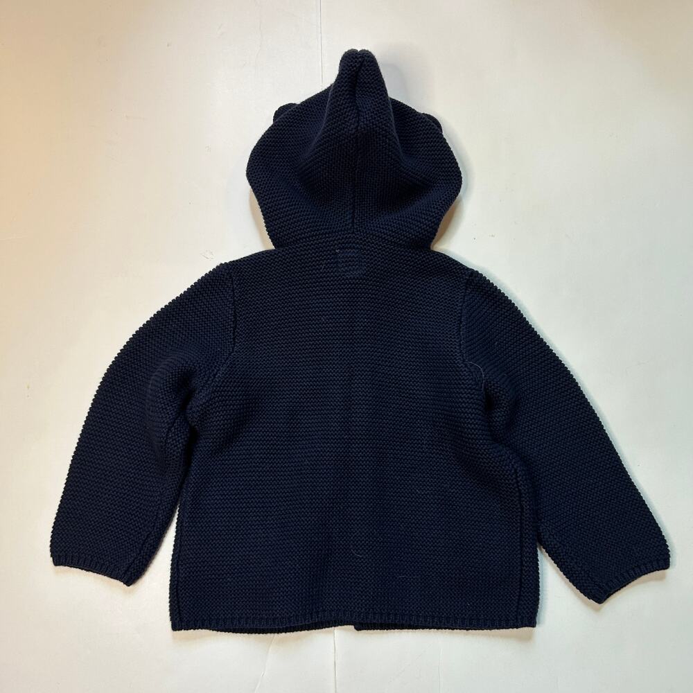 NWT Baby Gap NavyBlue Knit Hooded Cardigan 18-24M - Picture 5 of 5